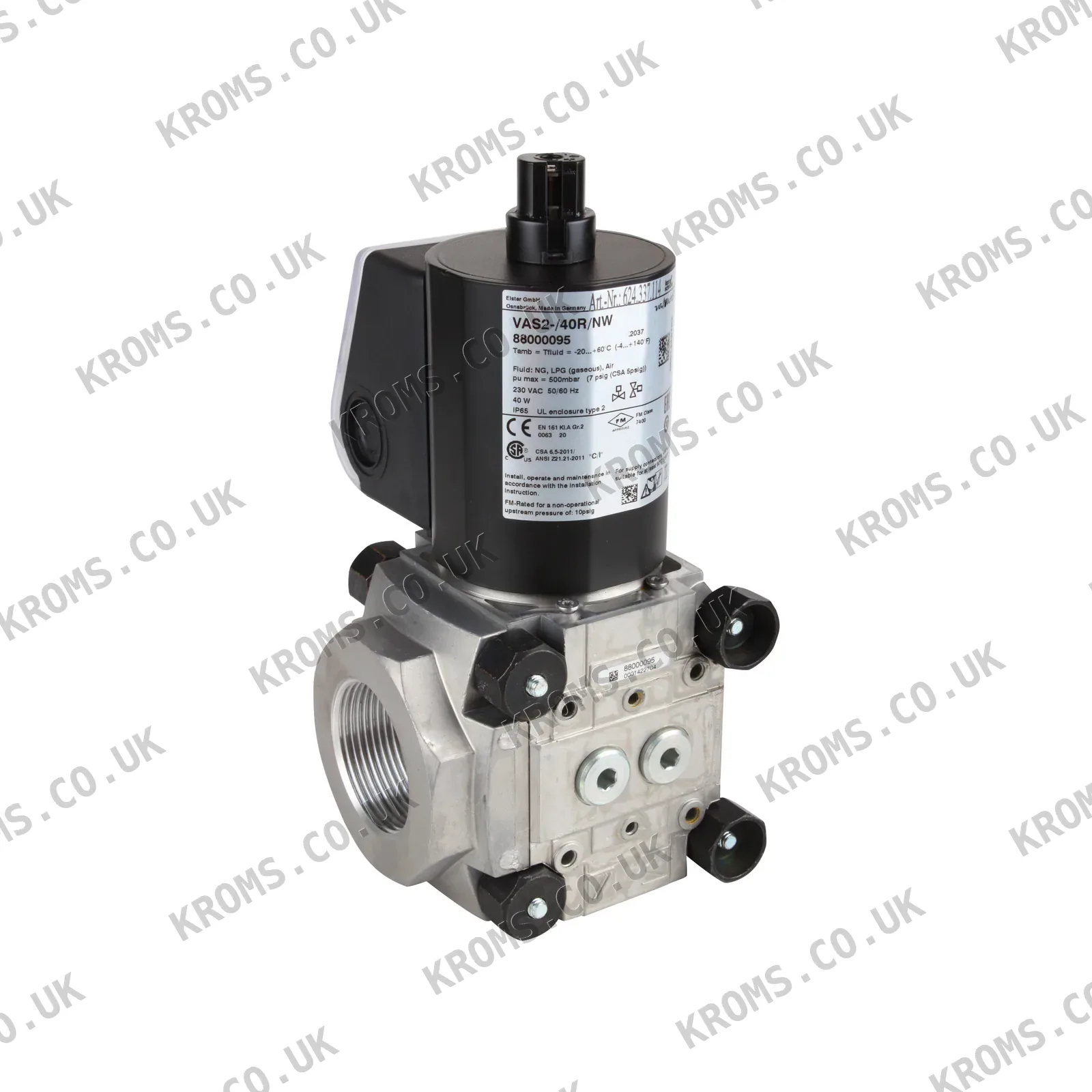 Kromschroder Gas solenoid valve VAS2-/40R/NW 88000095