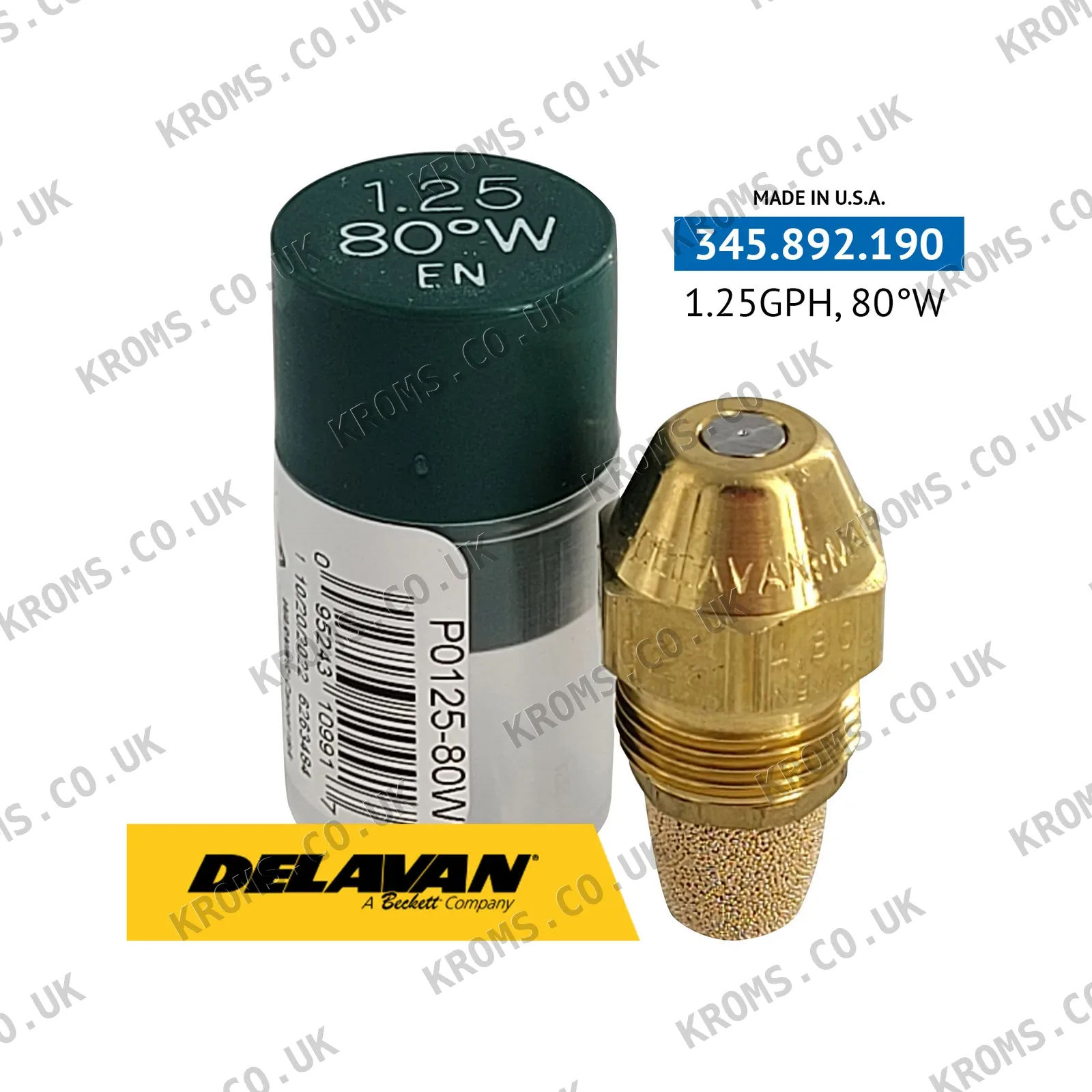 Delavan Oil burner nozzle P0125-80W1