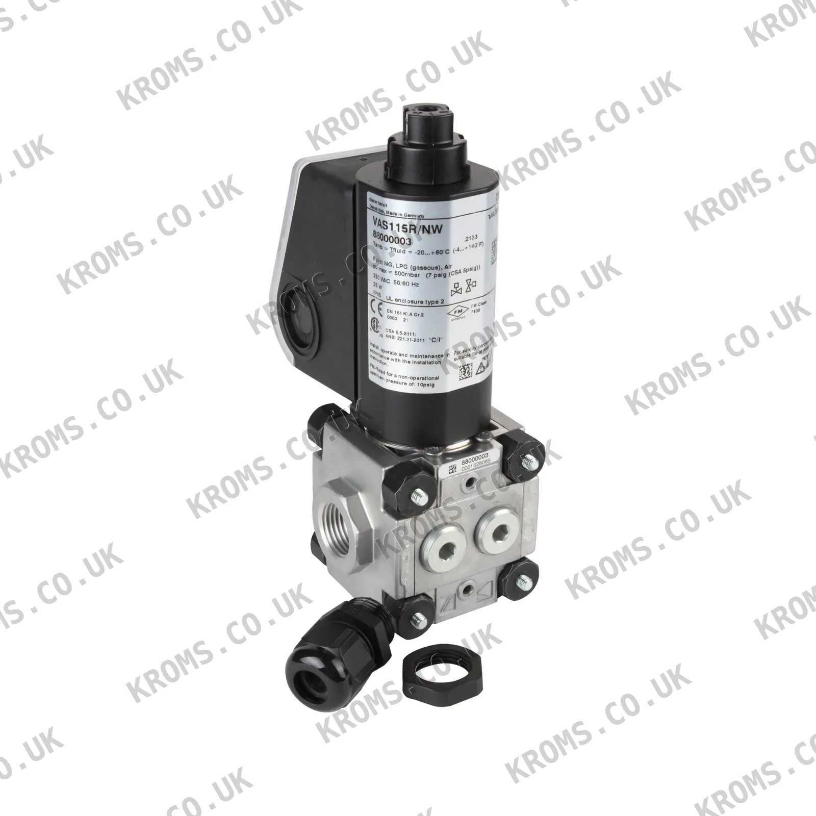 Kromschroder Gas solenoid valve VAS115R/NW 88000003