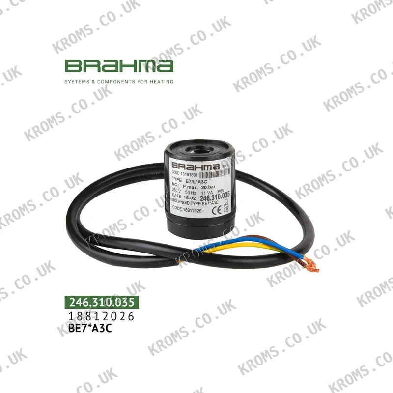 Brahma Solenoid coil BE7*A3C 18812026