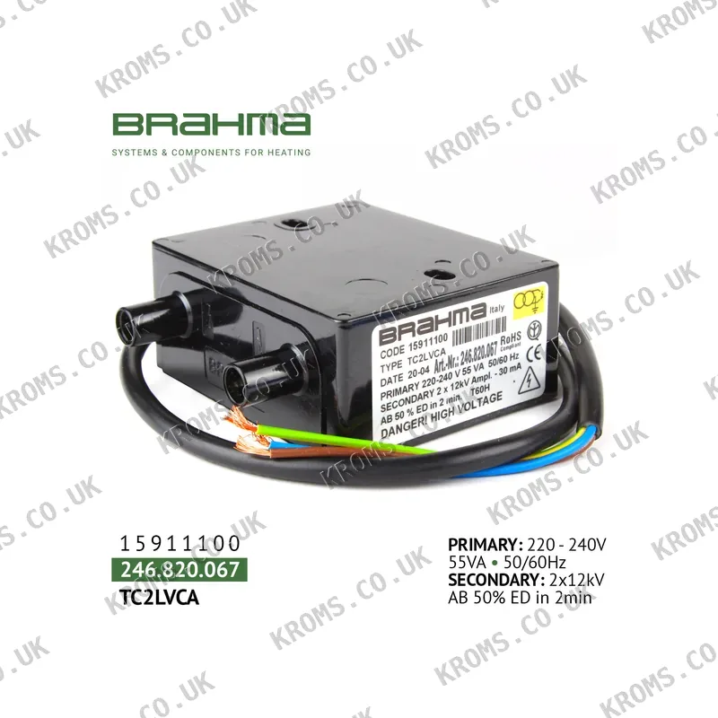 Brahma Ignition transformer 15911100