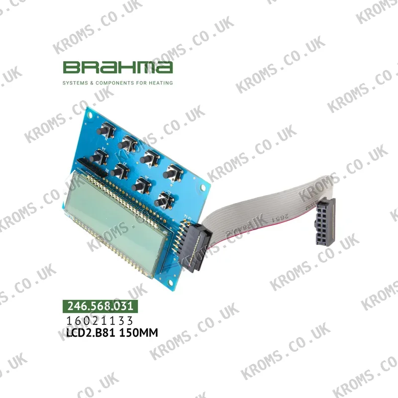 Brahma Electronic control board (PCB) LCD2.B81 150MM 16021133