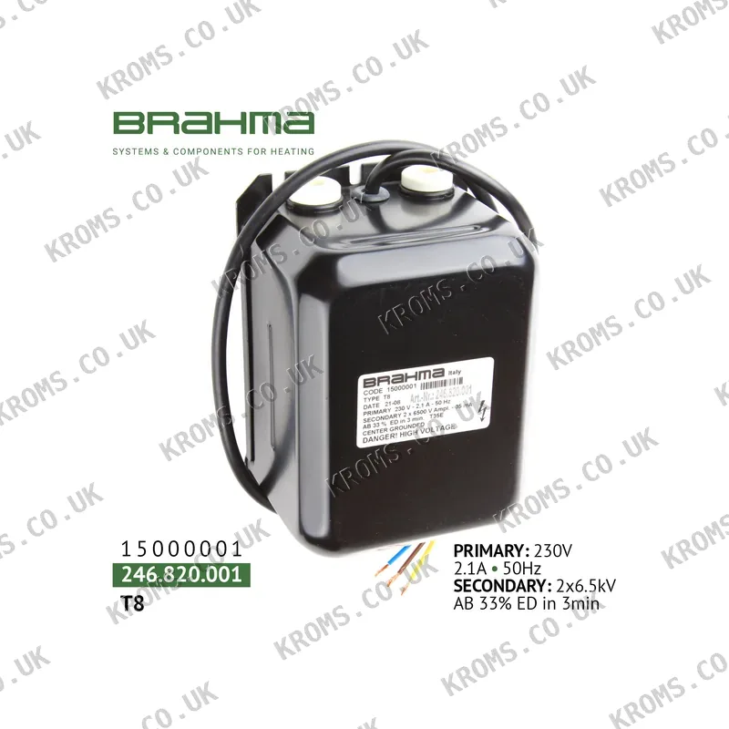 Brahma Ignition transformer T8 15000001