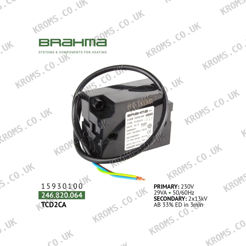Brahma Ignition transformer 15930100