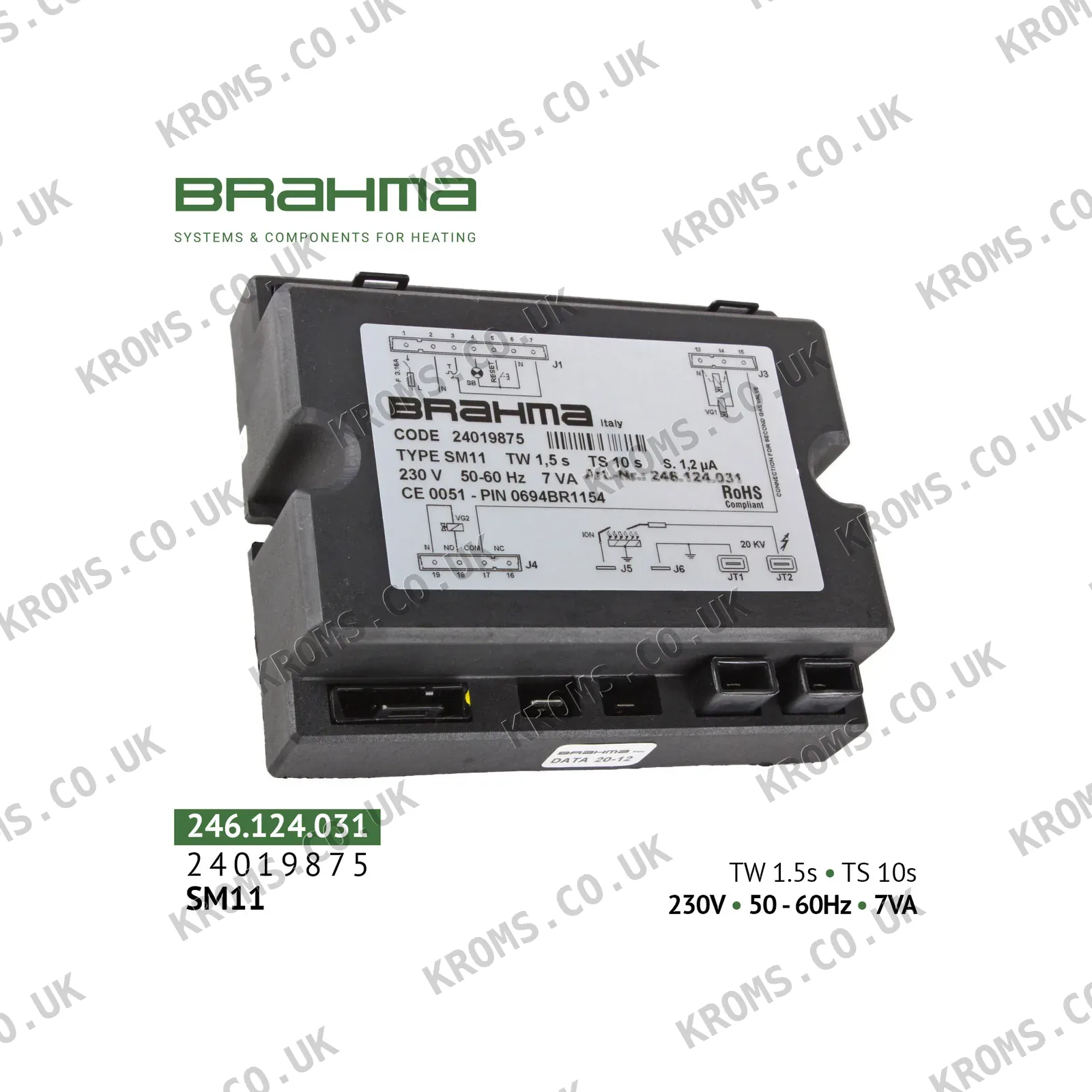 Brahma Burner control box SM11 24019875