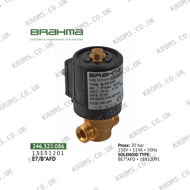 Brahma Oil valve E7/B*AFD 13151201