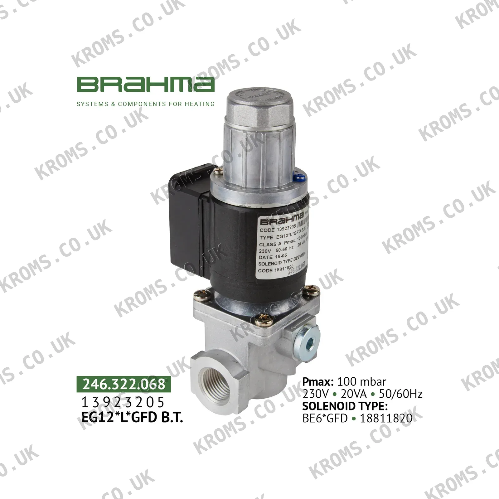 Brahma Gas valve EG12*L*GFD 13923205