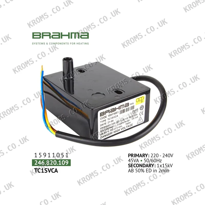 Brahma Ignition transformer TC1SVCA 15911051