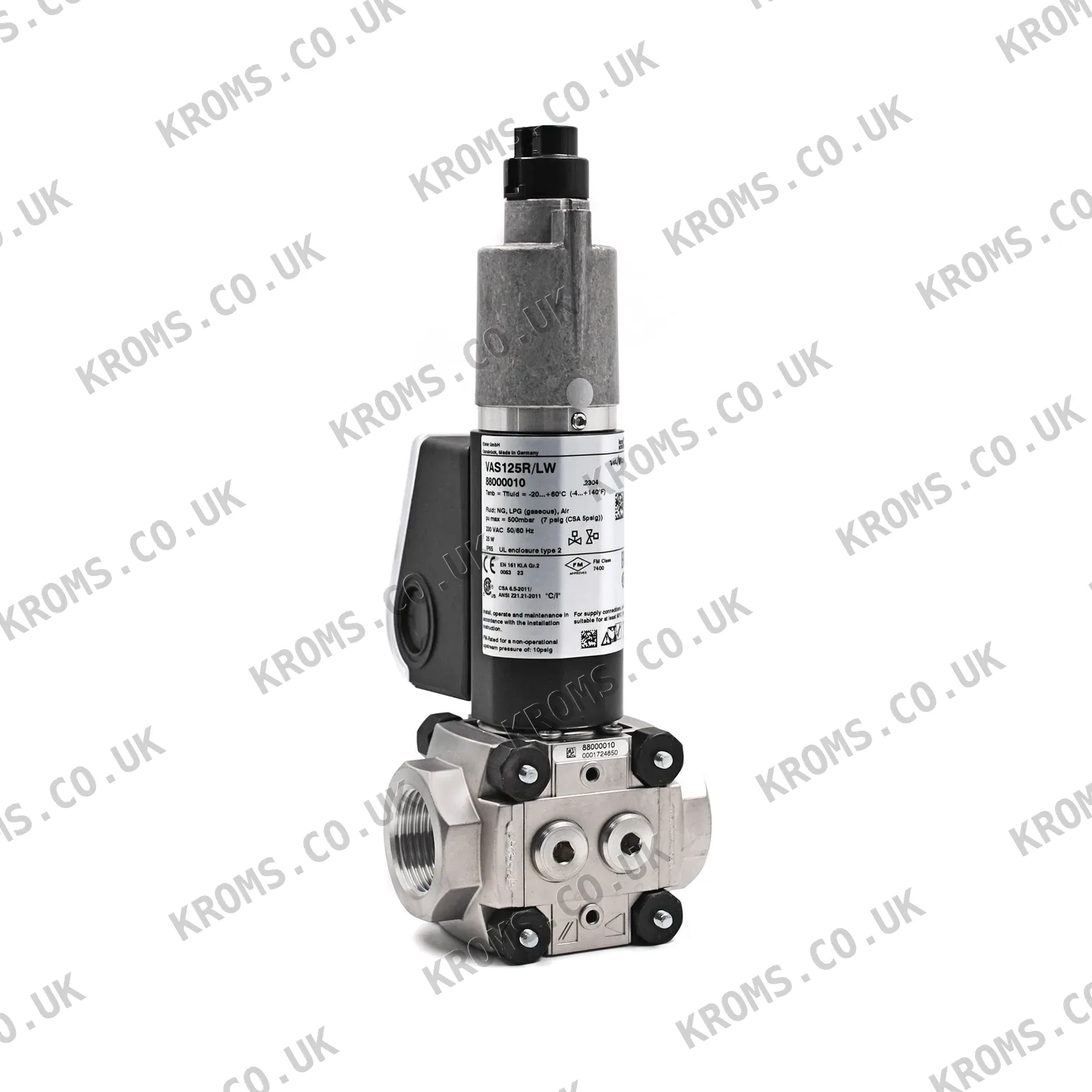 Kromschroder Solenoid gas valve VAS125R/LW 88000010