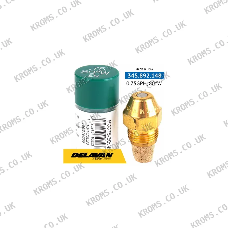 Delavan Oil burner nozzles P0075-80W1