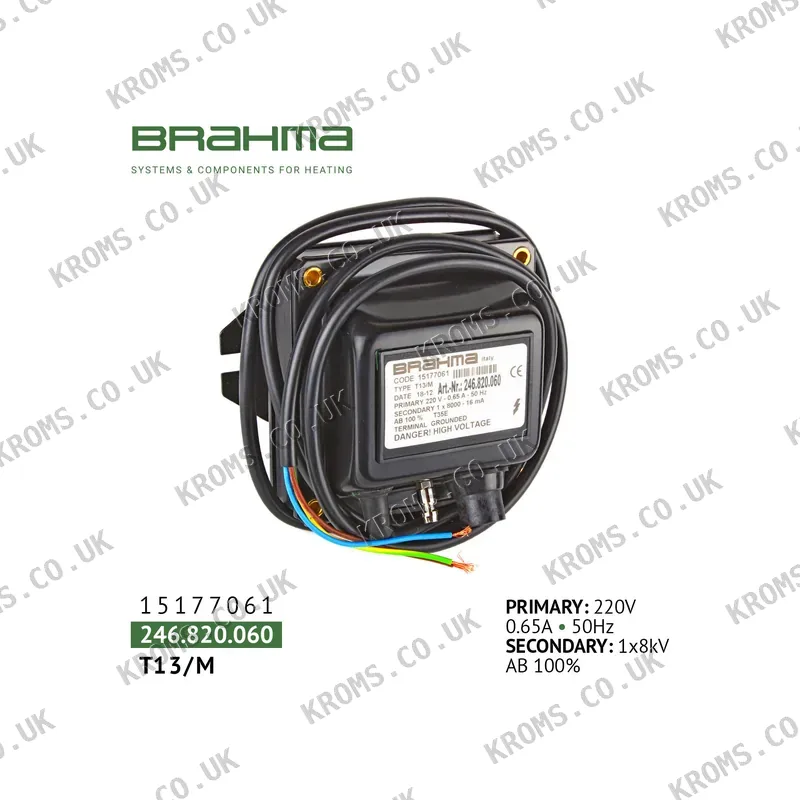 Brahma Ignition transformer T13/M 15177061