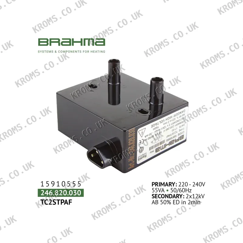 Brahma Ignition transformer TC2STPAF 15910555