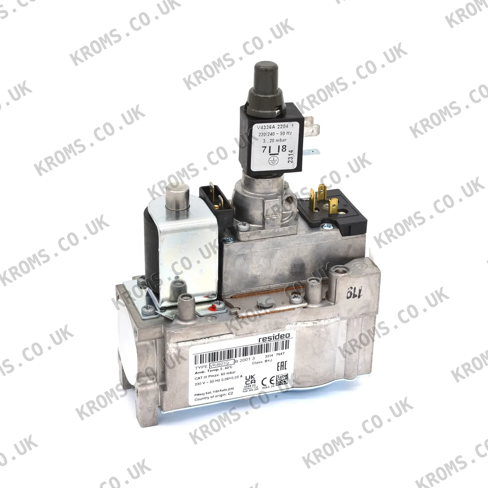 Honeywell Gas solenoid valves VR4601QB2001U