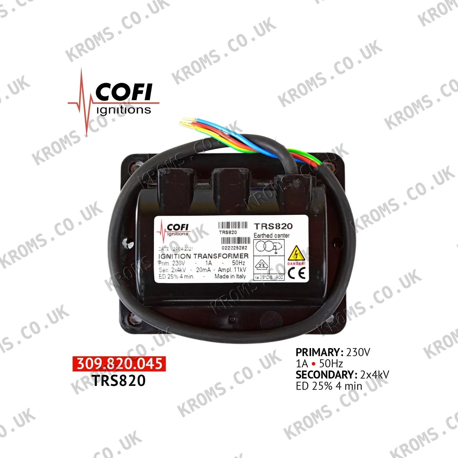 Cofi Ignition transformer TRS820