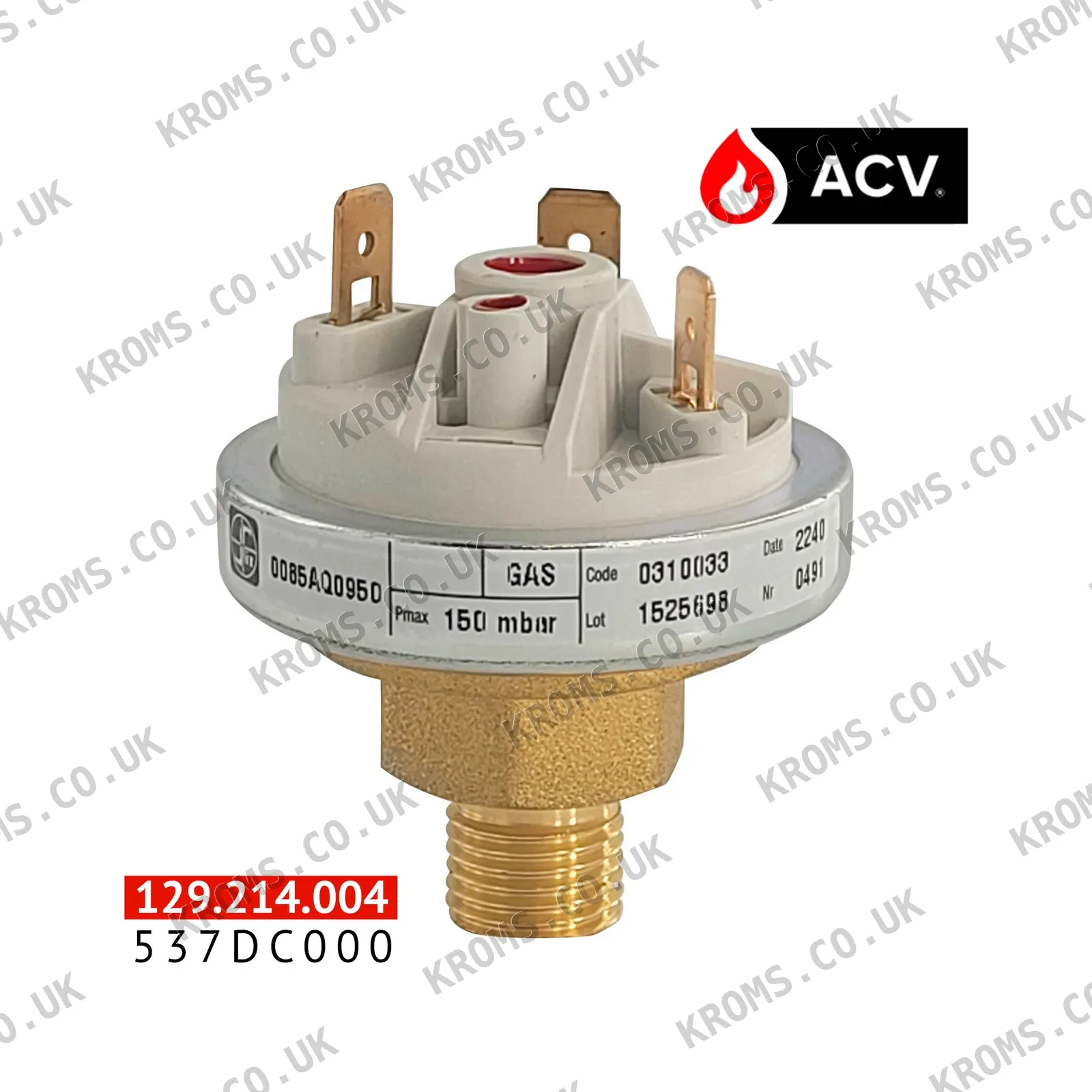 ACV Gas pressure switch 537DC000