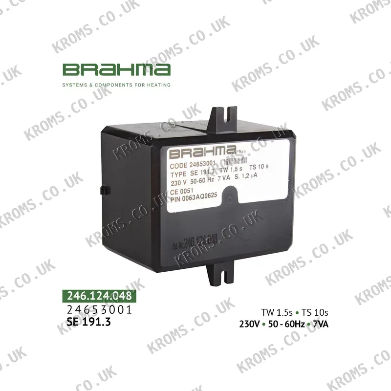 Brahma Combustion control unit SE191.3 24653001