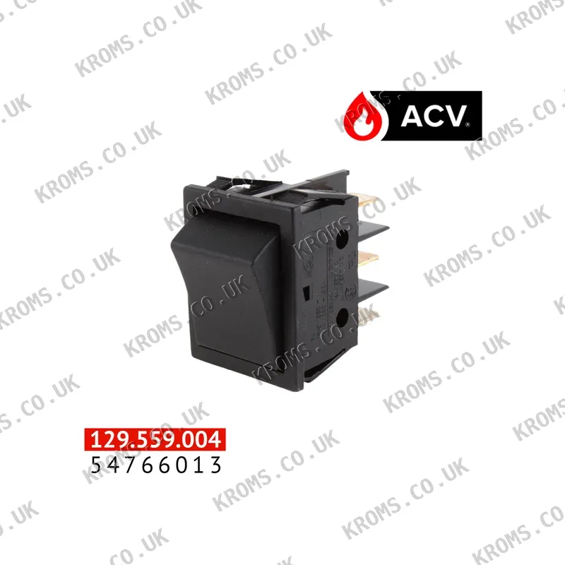 ACV Switch black 22x30 dbl.inv 6tabs 54766013