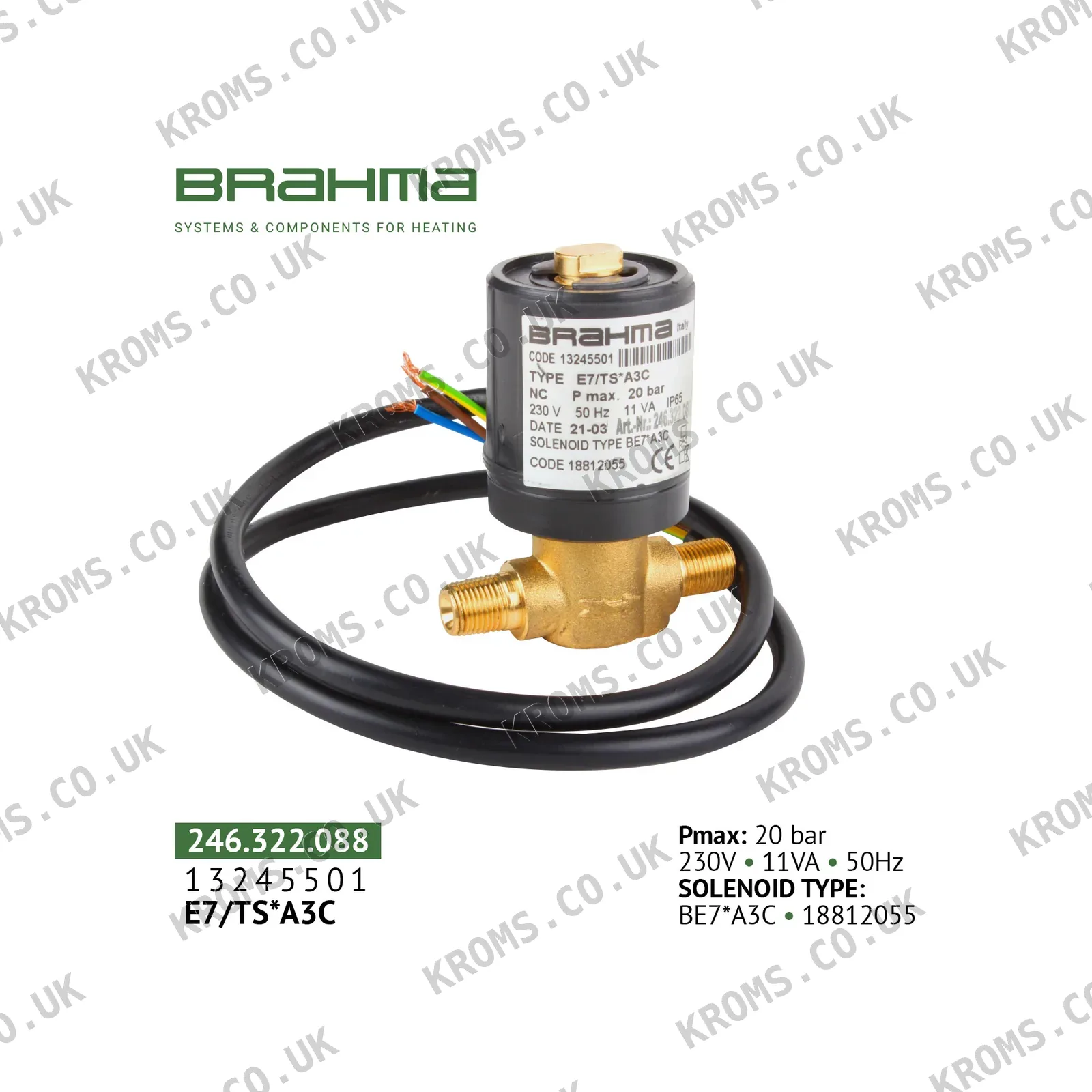 Brahma Solenoid valve 13245501