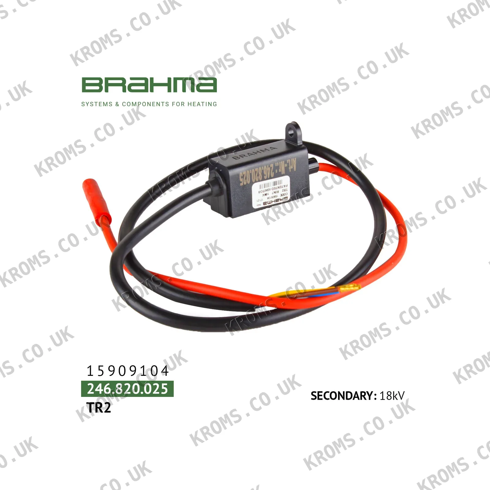 Brahma Ignition transformer TR2/A 15909104