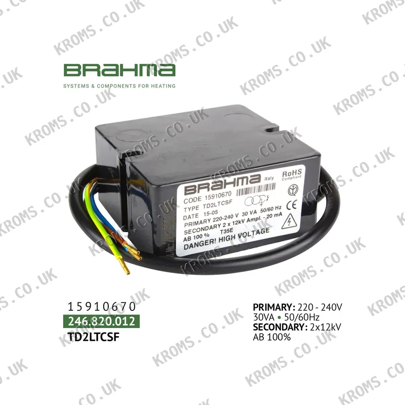 Brahma Ignition transformer 15910670