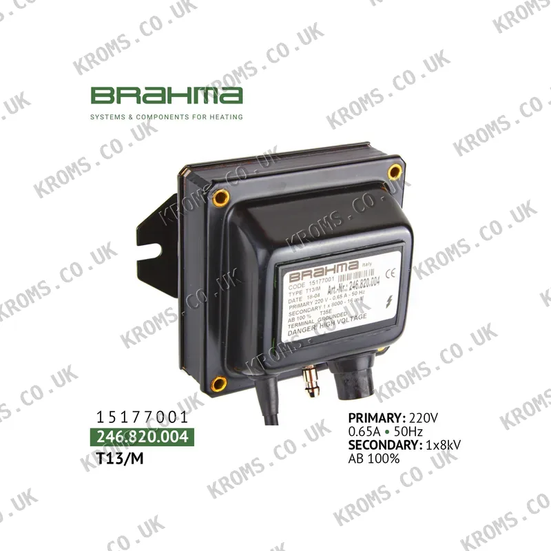 Brahma Ignition transformer T13/M 15177001