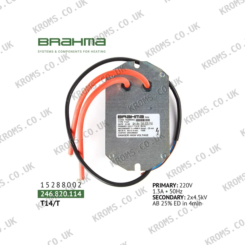 Brahma Ignition transformer T14/T 15288002