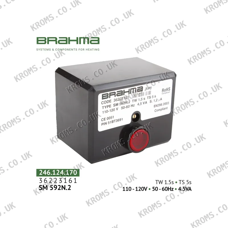 Brahma Burner control (flame safeguard) SM592N.2 36223161