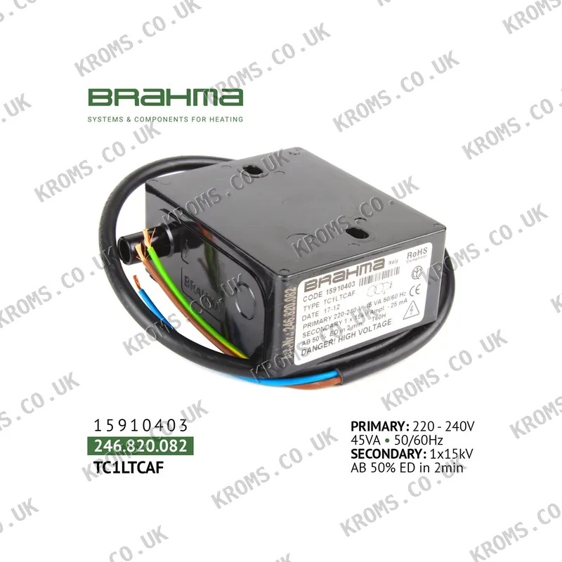 Brahma Ignition transformer TC1LTCAF 15910403