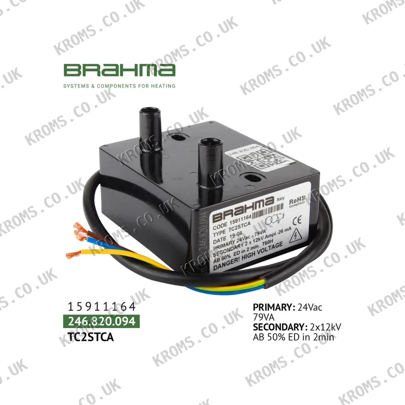 Brahma Ignition transformer TC2STCA 15911164
