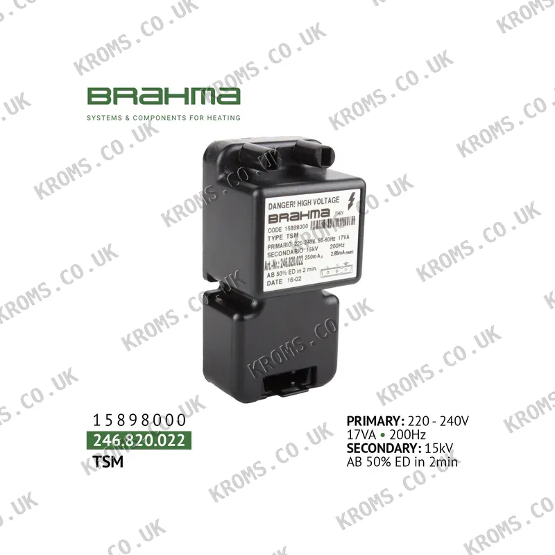 Brahma Ignition transformer 15898000