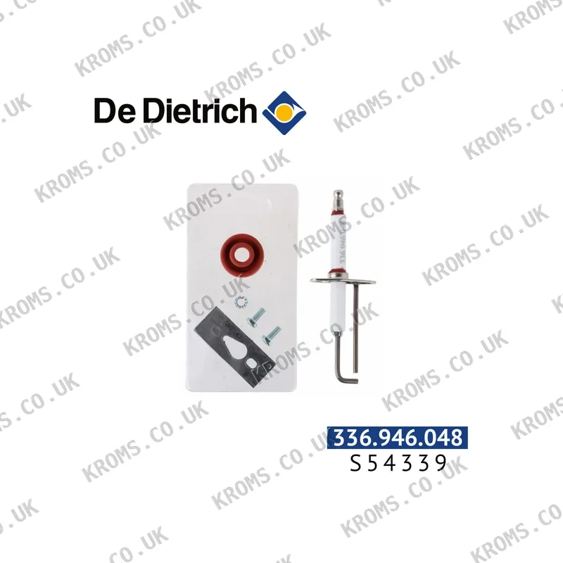 De Dietrich Ignition electrode + ionization electrode + gasket S54339