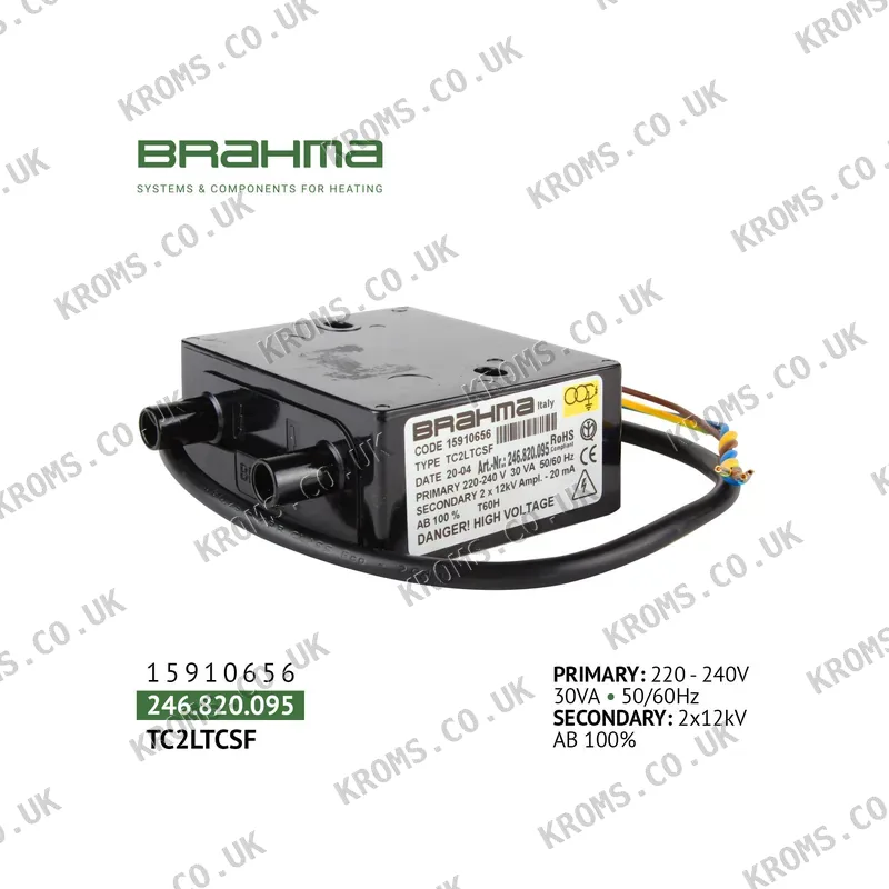 Brahma Ignition transformer TC2LTCSF 15910656