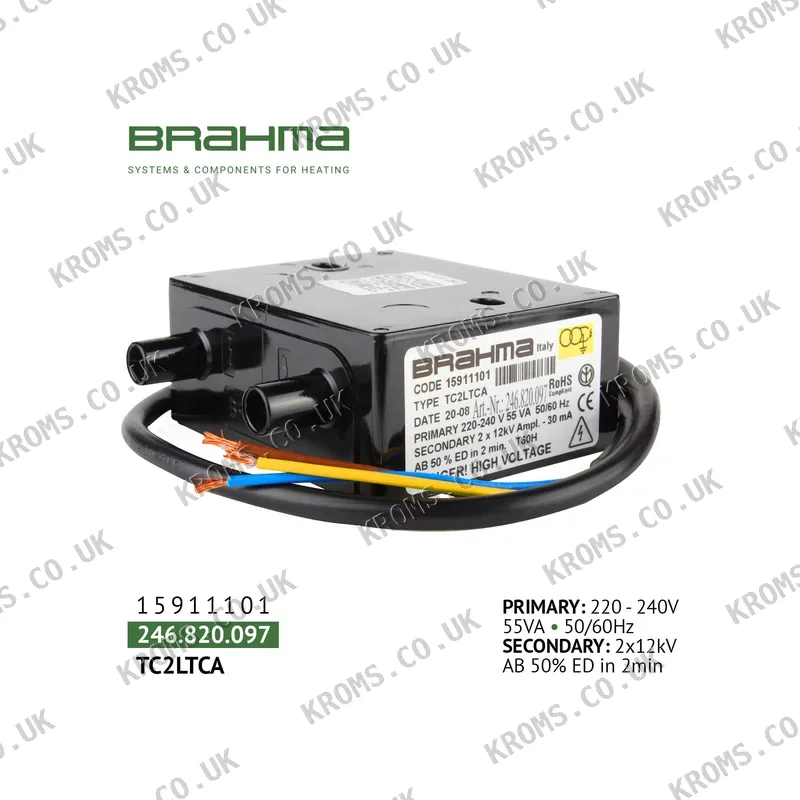 Brahma Ignition transformer TC2LTCA 15911101