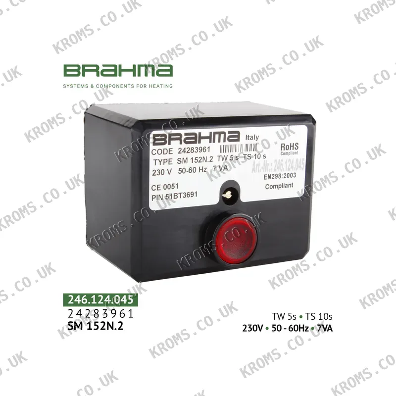 Brahma Burner control unit SM152N.2 24283961