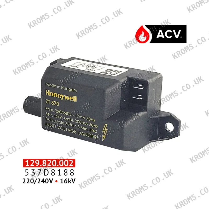 ACV Ignition transformer ZT870 537D8188