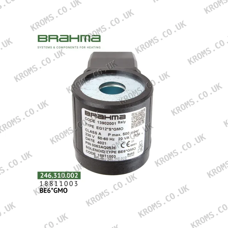 Brahma Solenoid coil BE6*GMO 18811003