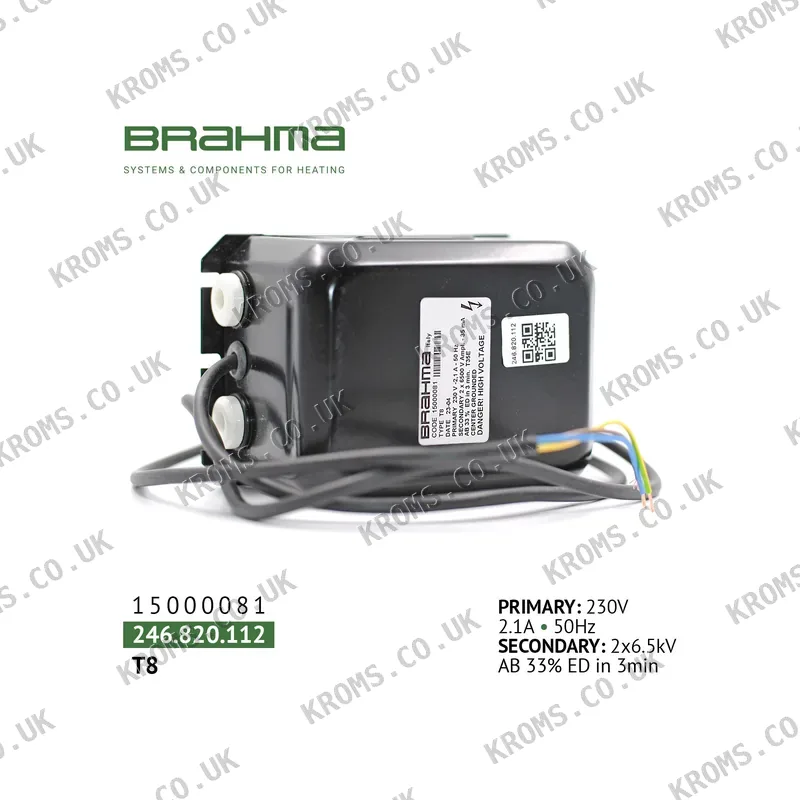 Brahma Ignition transformer T8 15000081