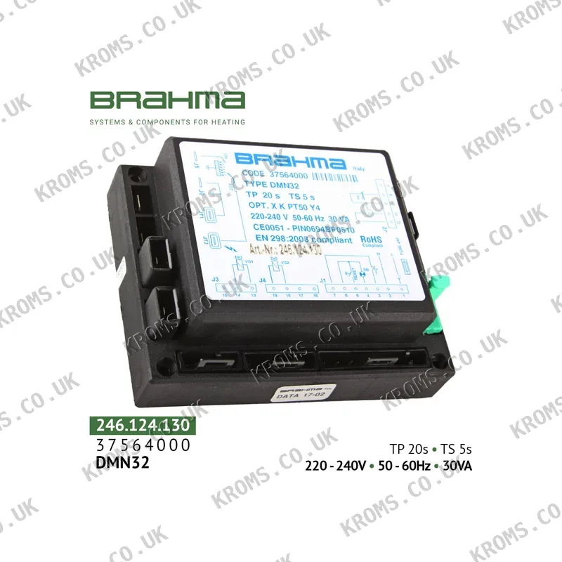 Brahma Oil burner safety control box DMN32 37564000
