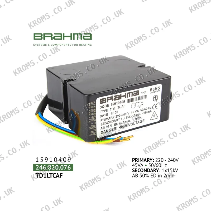 Brahma Ignition transformer 15910409