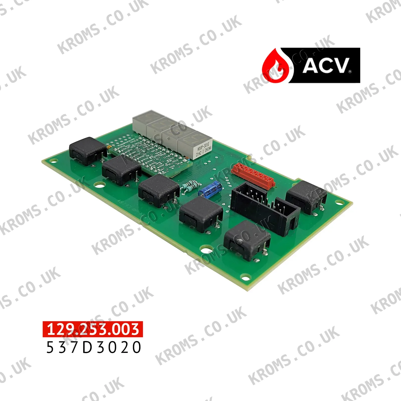 ACV printed circuit display 537D3020