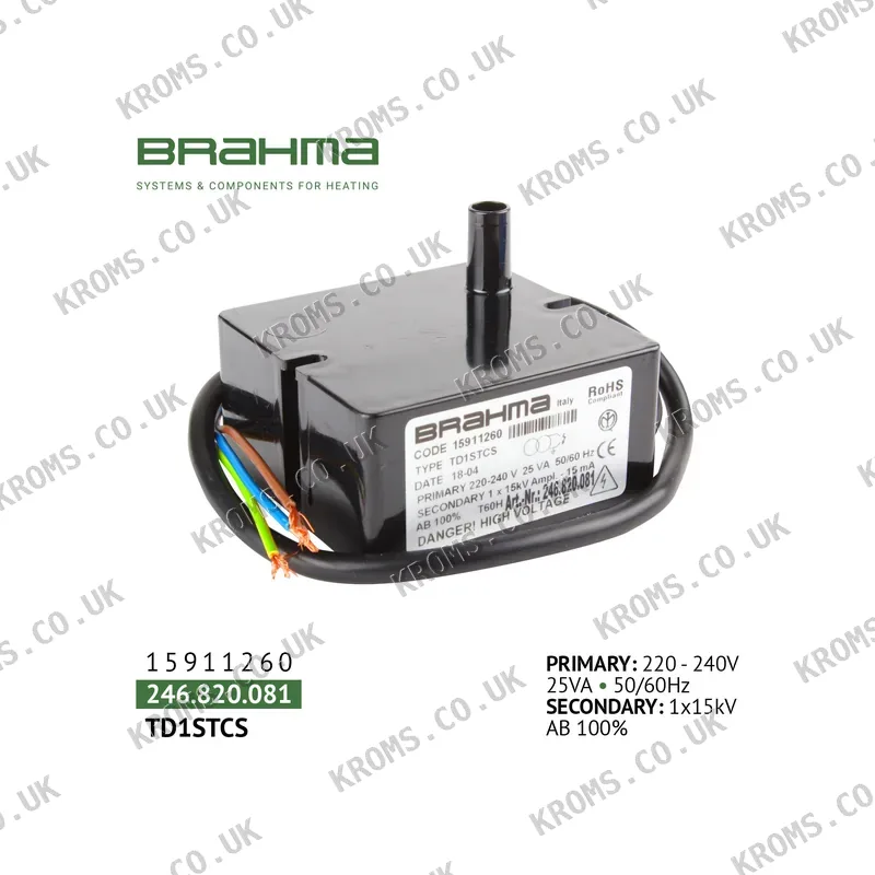 Brahma Ignition transformer 15911260