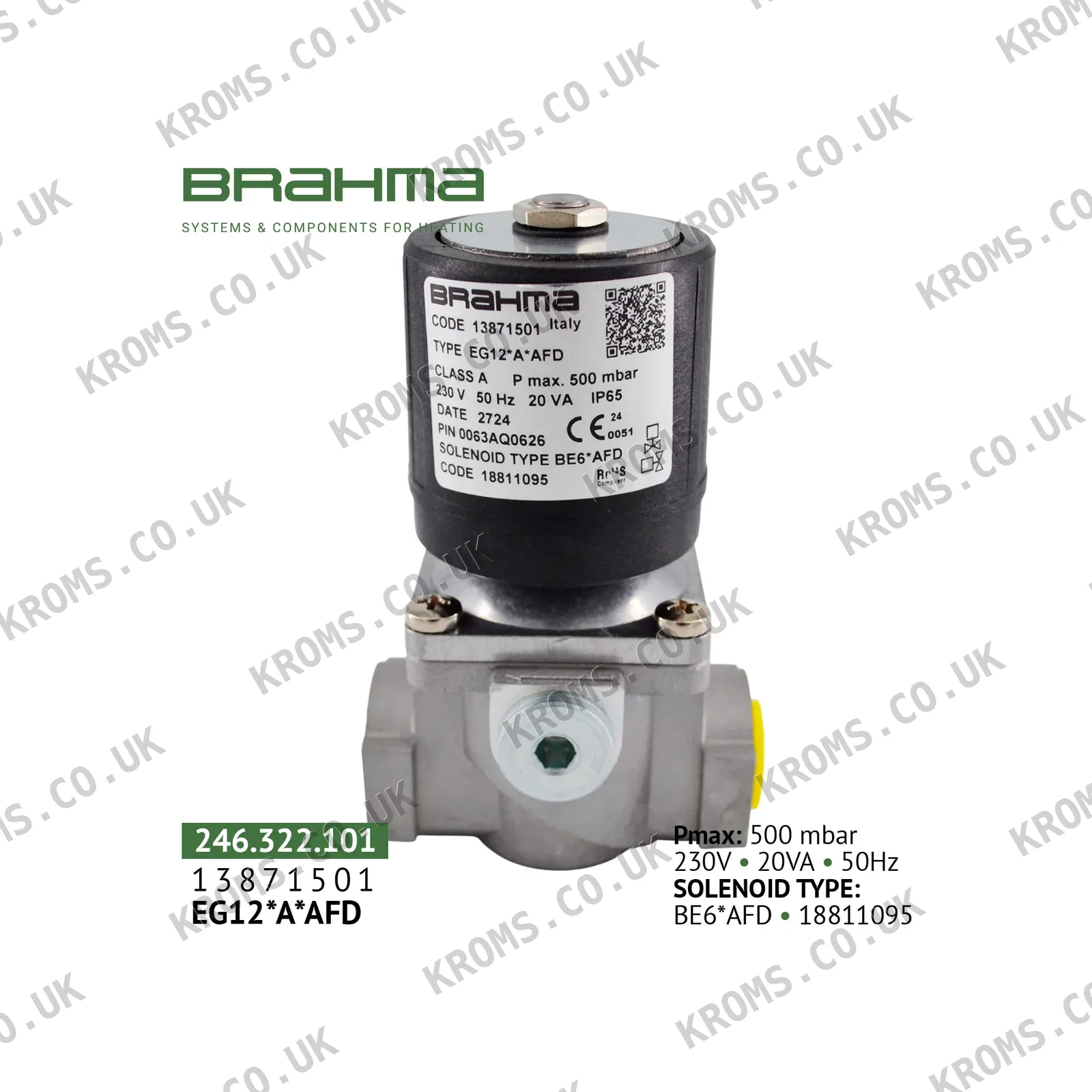 Brahma Gas valve 13871501