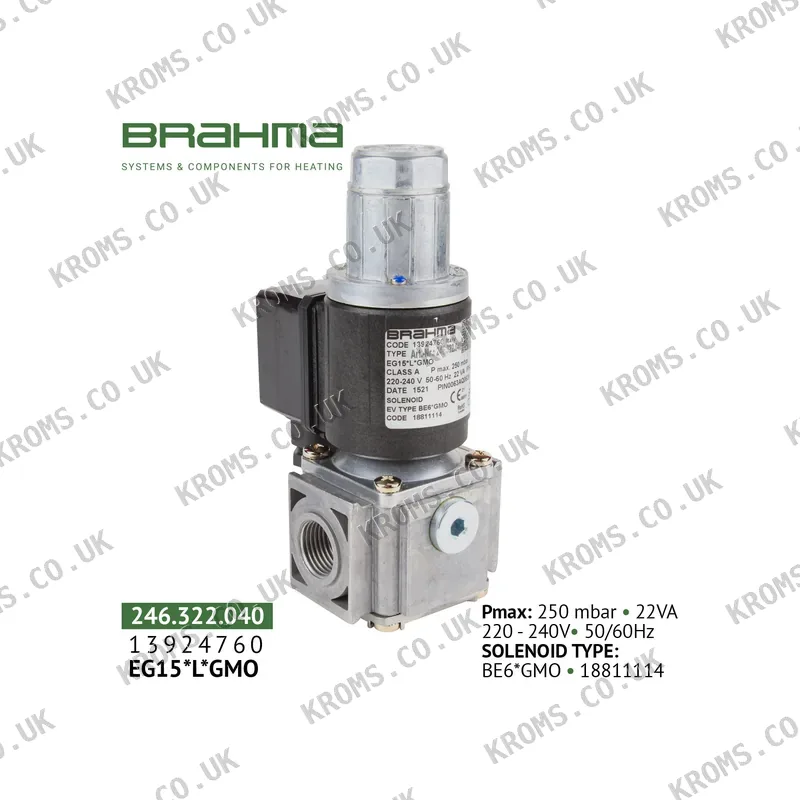 Brahma Gas solenoid valve 13924760