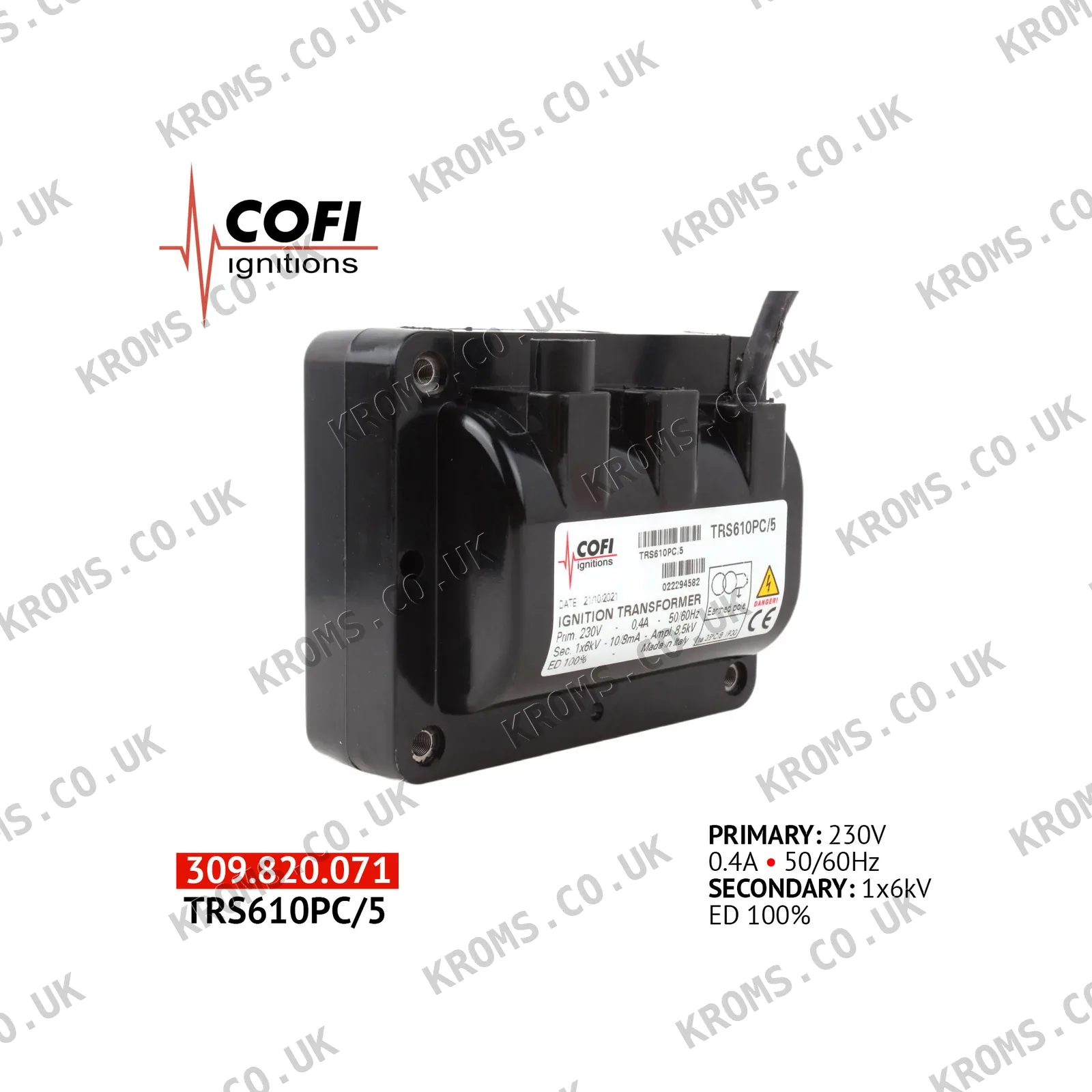 Cofi Ignition transformer TRS610PC/5