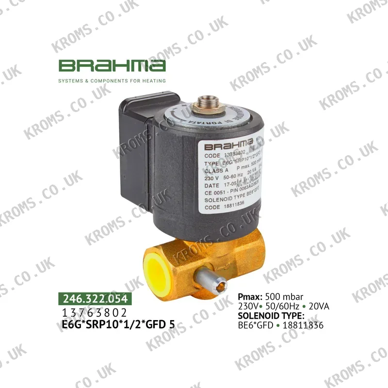 Brahma Gas solenoid valve 13763802