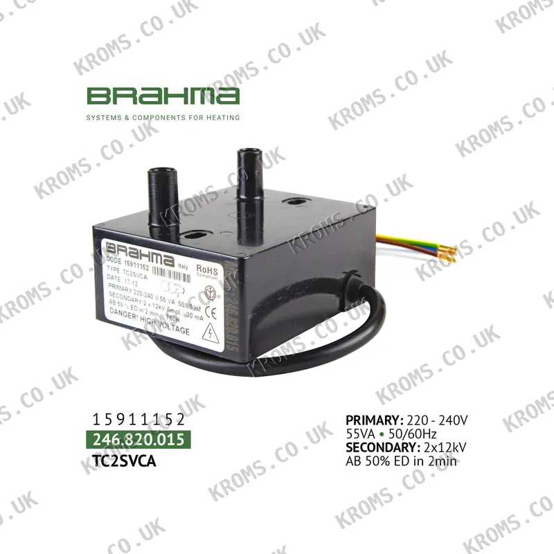 Brahma Ignition transformer TC2SVCA 15911152