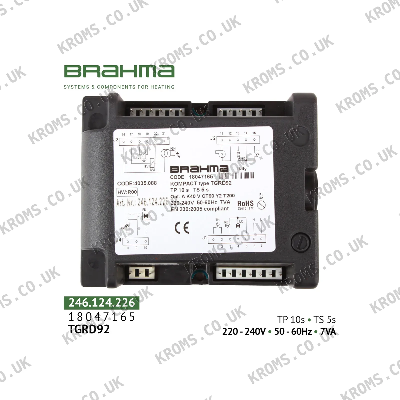 Brahma Burner controller TGRD92 18047165