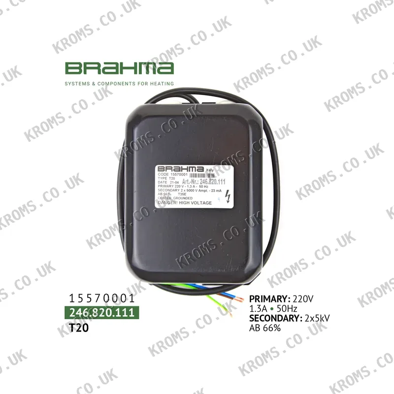 Brahma Ignition transformer T20 15570001