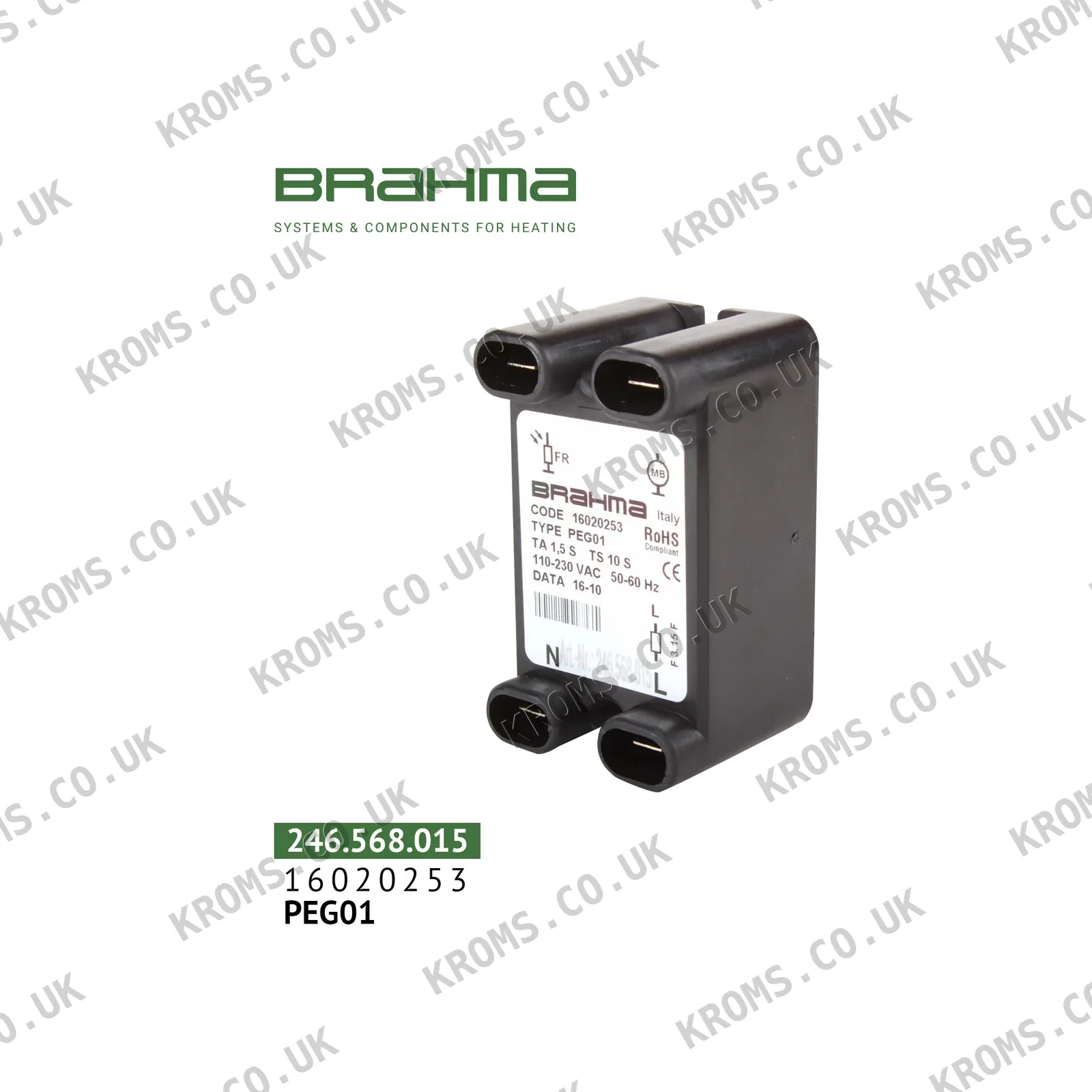 Brahma Burner control (flame safeguard) 16020253