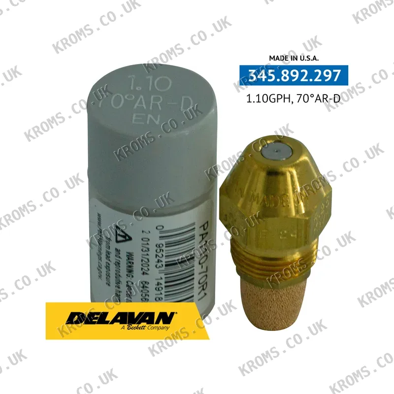 Delavan Oil burner nozzles PA110-70R1